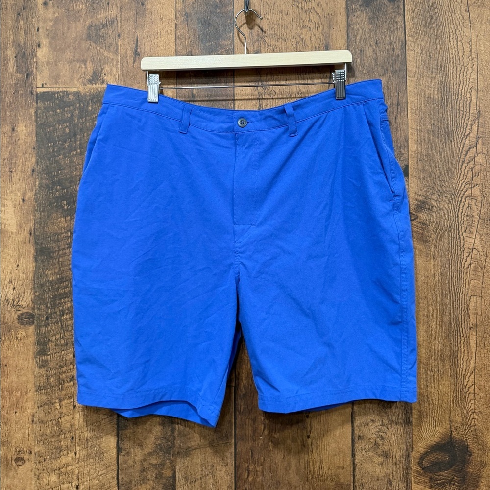 Saxx Men's Blue ballpark pouch go to town 2n1 Shorts 38 EUC